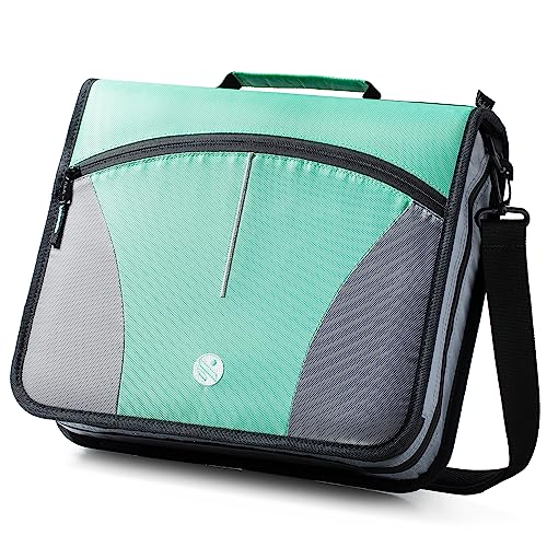 Kinbashi 3 Ring Binder, 3 Inch ORing Zipper Binder with Shoulder Strap