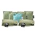 9-Pack Activated Bamboo Charcoal Bags, Air Purifying Bags for Home and Car, Green Charcoal Deodorizer Bags for Big & Small Spaces, 50-g, 100-g and 60-g Natural Odor Absorber Bags Included