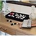 Valdler Velvet 7 Slots Ring Earrings Trays Showcase Display Jewelry Organizer Black