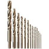 BOSCH CO14B 14-Piece Cobalt Drill Bit Set with Case | Metal drilling, drill bits set to drill holes in metal, M42, three-flat shank, drill bits for stainless steel