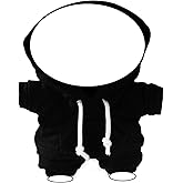 Cute Doll Clothes, Funny Fashion Style Hoodies Outfit Set Practical Accessories for Doll Dressing (Black)