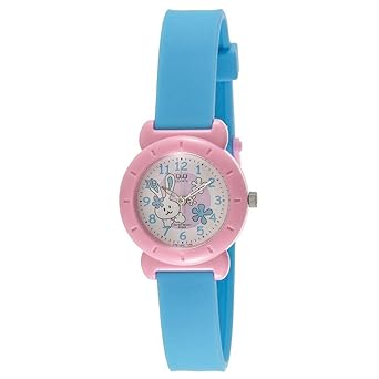 Q&Q Regular Analog White Dial Childrens Watch - VP81-001