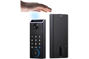 eufy FamiLock S3, Palm Vein Recognition Wi-Fi Smart Lock, 3-in-1 Keyless Entry Door Lock, Security Electronic Deadbolt Lock f