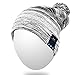 Qshell Winter Comfy Bluetooth Beanie Washable Hat w/Basic Knit Music Cap with Speakers & Mic Hands Free Wireless Bluetooth Headphones Headsets for Running Skiing Skating Hiking, Black