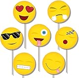 Emoji Photo Booth Props Kit - 20 Pack Party Camera Props