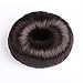 Creazy Women Synthetic Fiber Hair Bun Donuts Ring Blonde Hair Extension Wig (dark coffe)