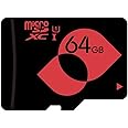 mengmi Micro SD Card Class 10 (C10) 64GB microSDXC UHS-I Memory Card with microSD Adapter for Drone/Phone/Dashcam/Camera (64GB U1)