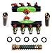 RAAYA 4 Way Hose Splitter With Short Garden Coil Hose Arthritis Friendly leak-proof Water Splitter Quick Switch Connector Ball Valve Rubber Washers Ultra High Flow at Four Outlets One Year Warranty