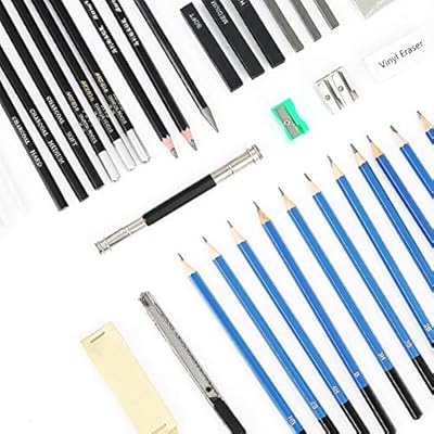 Ebes Dibujo 45pcs Lapices De Dibujo Del Artista Y Bosquejo