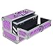 SHANY Chic Makeup Train Case Cosmetic Box Portable Makeup Case Cosmetics Beauty Organizer Jewelry storage with Locks, Multi trays Makeup Storage Box with Makeup Mirror - Purple