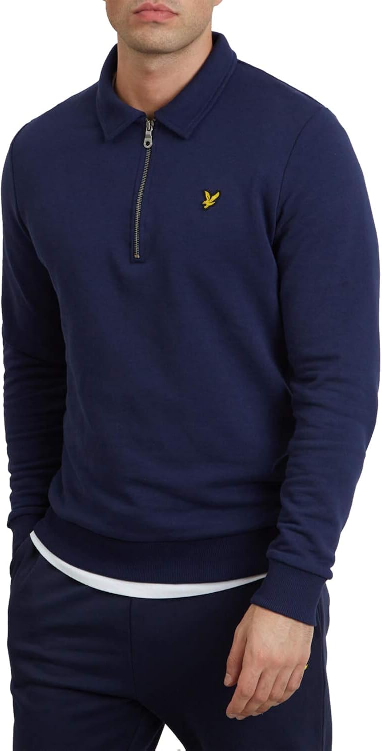 lyle & scott half zip sweater