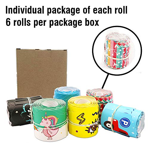 Bulletin Border 6-Pack Laminated Bulletin Board Borders for Classroom & School, Geometric Pattern Decorative Scalloped Trimmers, Border Trim, 2.6 x 36 inches of Each Roll - Thumbnail 6