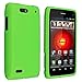 Neon Green Rubberized Hard Case Cover for Verizon Motorola Droid 4