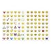 Pack of 96 Cool Emoji Magnets - Fun Magnets Round Funny Novelty Refrigerator Accessories Magnet Set