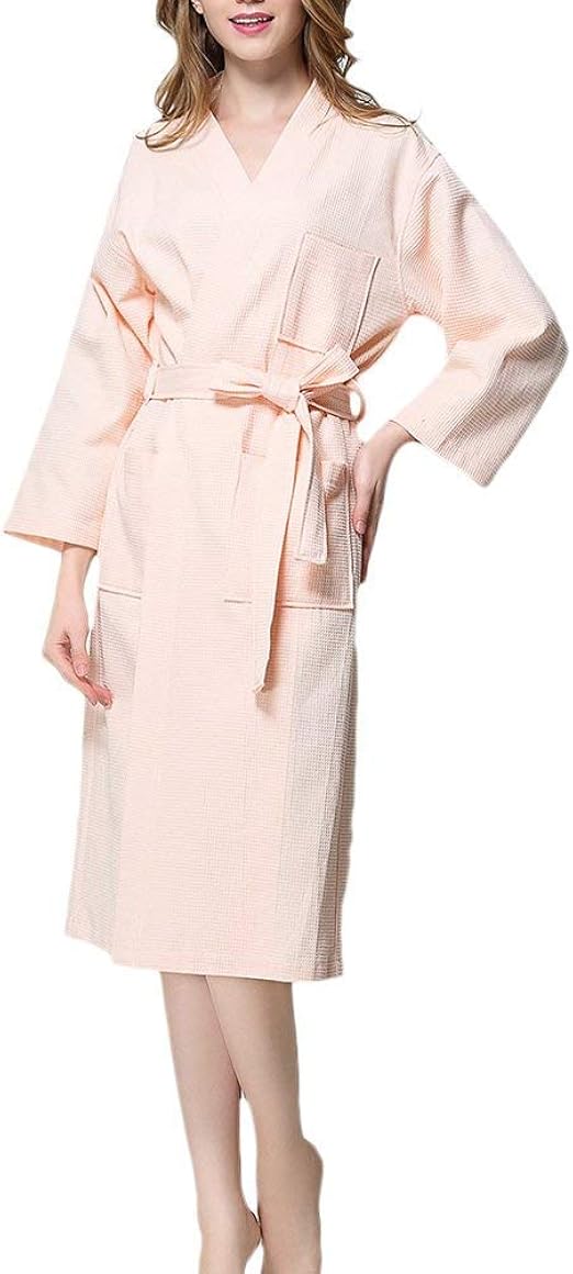 Women's Luxury Waffle Robes Dressing Gowns Unisex Housecoat Clothing