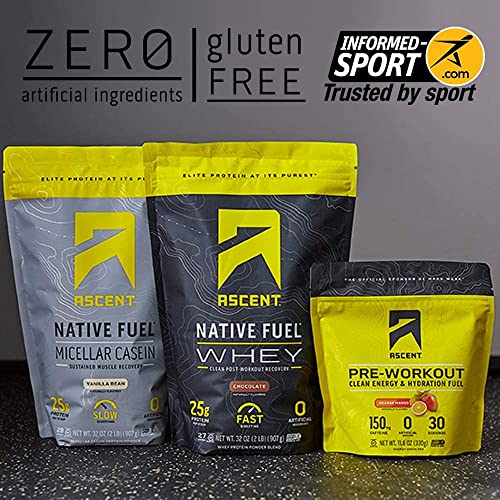Ascent Native Fuel Whey Protein Powder Post Workout Whey Protein
