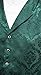 Historical Emporium Men's Satin Jacquard Formal Suit Vest, Victorian Edwardian Tuxedo Dress Waistcoat