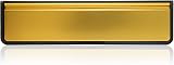 Xfort MailPlate Luxe 12in Satin Brass Letterbox by UAP for 20-40mm Doors view 7