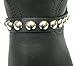 Dangerous Threads Biker Boots Boot Chains Black Leather with Round Silver Studs