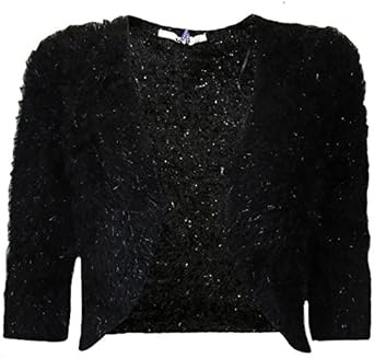 fluffy bolero cardigan