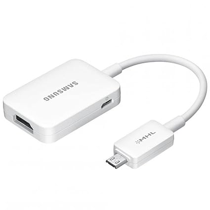 Samsung HDMI-Adapter (kompatibel mit Galaxy S4 und Galaxy Note 8.0), weiß