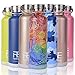 Rehydrate Pro 25oz Insulated Water Bottle with Straw, Bonus Lids and Leak Proof Flask to Keep Liquids Hot or Cold- Triple Wall Vacuum Water Bottle Insulated, Perfect for Gifts