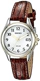 Seiko Women's SUT252 Solar Analog Display Japanese Quartz Brown Watch