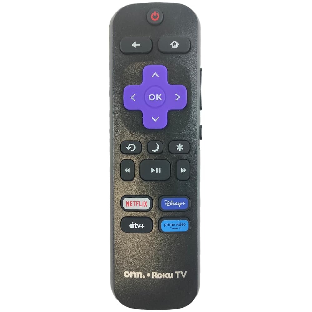 Ceybo OEM Replacement Remote Control for All Onn Roku Smart TVs Includes Netflix, Disney+, Apple TV, Prime Video Shortcuts
