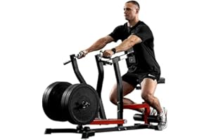 Mikolo Plate Loaded Seated Row Machine for Home Gym, 400LB Capacity, Independent Arms & Adjustable Seat for Full Back Workout