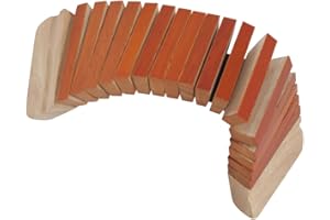 Basic Beat BBSM Kokoriko - Traditional Japanese Wood Slats Instrument with Leather Strap, Produces Crisp Domino Effect Sound, Fun & Easy to Play