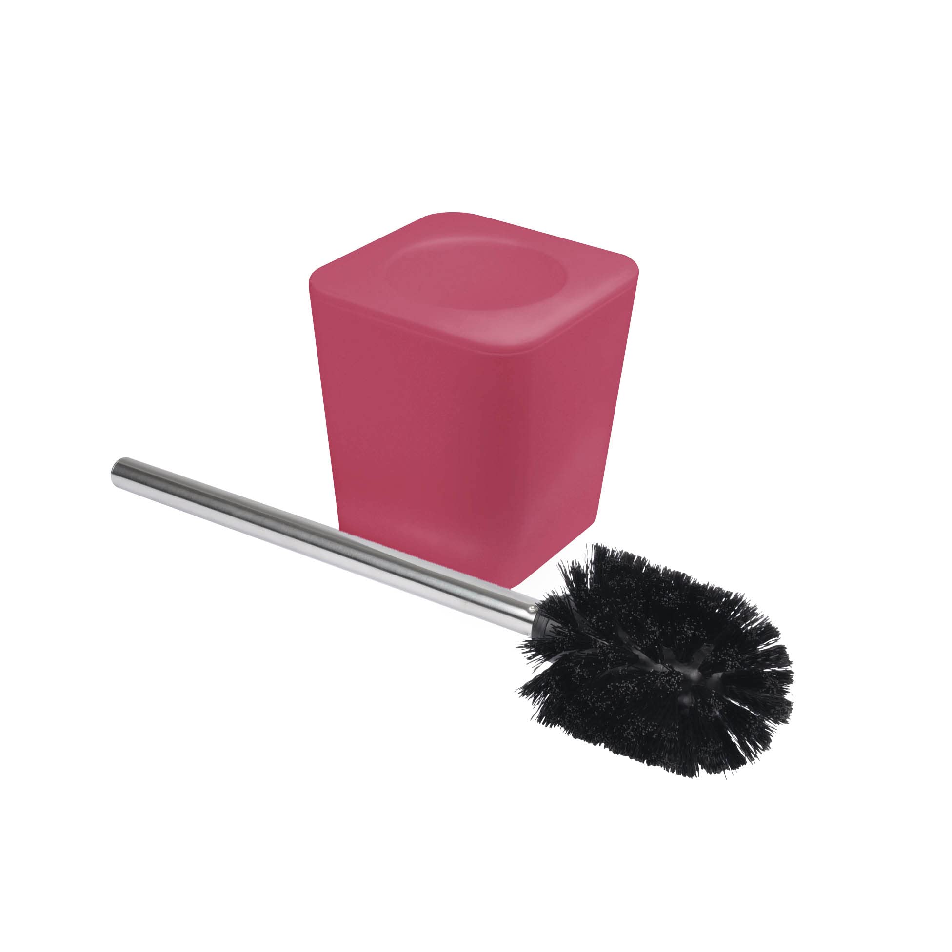 douceur d'intérieur, Toilet Brush (11.8 x 11.8 x 38 cm) Vitamin Raspberry Soft Touch Plastic — image 1