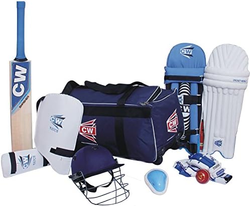 Cw Junior Sports Acemedy Team Cricket Kit ,Blue, Size 3 ,Ideal For 5-6 Year Child