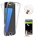Galaxy S7 case(Front+Back Cover Gel Series), Houshine Shockproof TPU 360 Degree Protective Clear Crystal Rubber Soft Case Cover for Samsung Galaxy S7, Transparent