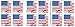 USPS US Flag 2018 Forever Stamps ((Book of 100))