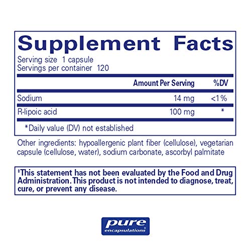  365 Pure Encapsulations R Lipoic Acid Stabilized 