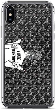 iPhone X/XS Pure Clear Case Cases Cover I Hate Everyone Goyard