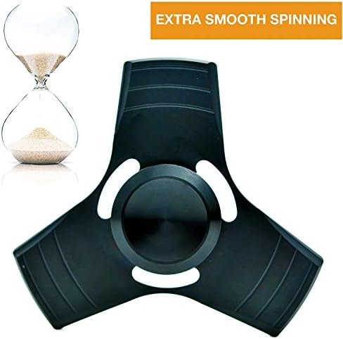 New 2017Best Fidget Spinner EDC ADHD Focus Toy Ultra Durable High Speed Up 5 Min Spins Precision by ViEr(Black)