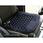 Zone Tech Heated Car Seat Cushion - Black 12V Heating Warmer Pad Hot Cover Perfect for Cold Weather and Winter Driving