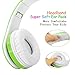 Wireless Bluetooth Headphones for Kids Boys Girls Over Ear,Built-in Mic,Stereo Sound ,3.5mm Audio Jack Cable for Pc Tablet Cellphone(Green)