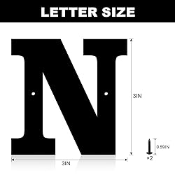 3 Inch Metal House Numbers, House Address Letters