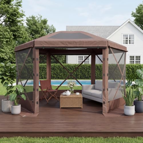 Breezestival 12x12 ft Pop-Up Gazebo Review: 6-Sided Screen House with Detachable Top image 10