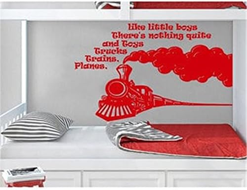 parki Vinyl Wall Decal Quote Stickers Home Decoration Wall Art Mural Planes Trains Trucks and Toys Phrase Bedroom Kids Nursery Baby Room