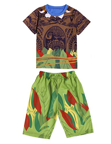 Maui Little Boys Pajamas Sets 2 Piece For Kids Clothes Toddler PJS Sleepwear (3-4 Years, muliticolour-Short)