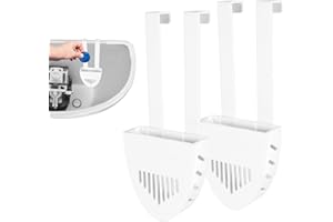 2 Sets Toilet Bowl Holder, Hanging Toilet Bowl Carrier Hook Tablet Pods Holder Hanger Bracket Caddy Avoids from Water Tank