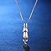 ANEWISH High Quality Cute Cat S925 Sterling Silver Womens Pendant Necklace for Women Girl