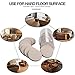 16PCS Furniture Sliders 3.5 Inch Felt Sliders Furniture Moving Pads For Hardwood Floors And Other Hard Surfaces