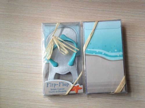 Qishi's Special"pop the Top" Flip-flop Bottle Opener for Wedding Favors (48)