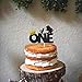 Joymee Wild One Cake Topper,Kids Boy or Girl 1st First Birthday Cake Decorations, Double Sided Handmade Glitter Decorations