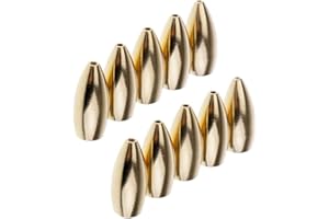 10Pcs Brass Weights Drop Shot Slider Sea Fishing Tackle Snag Sinkers. Professional Process
