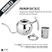 Nati & Home Premium Stainless Steel Pour Over Drip Coffee Kettle - The Original 'Genie' - Built-In Removable Tea Infusion For Tea Coffee Lovers - 1.1 L/4 1/2 Cup